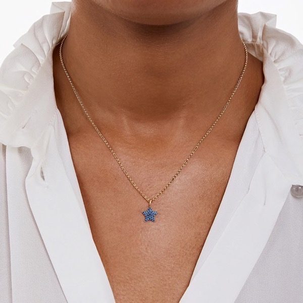 Philippa-Herbert-Chubby Star-Necklace-Blue