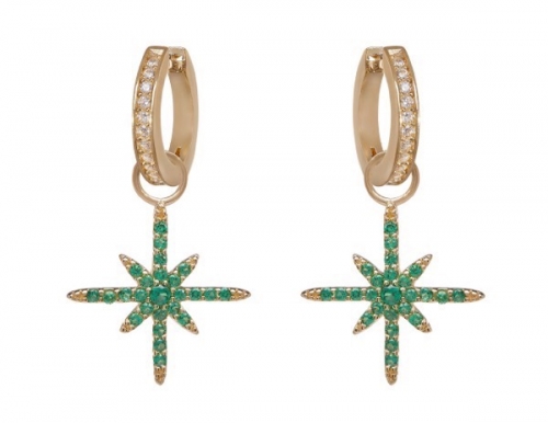 philippa-herbert-earrings-green-north-star-earring-drop-on-white-hoops