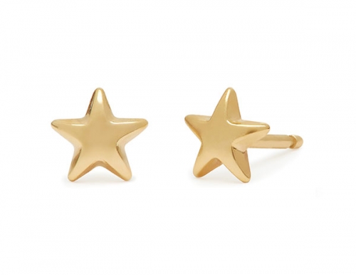 philippa-herbert-stud-earring-plain-star-9kt-yellow-gold