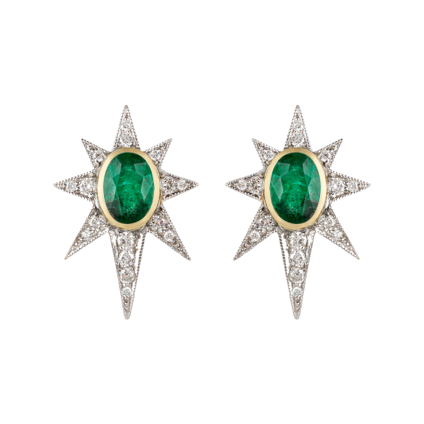 philippa-herbert-9ct-gold-emerald-diamond-starburst-earrings