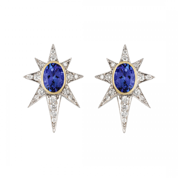 philippa-herbert-9ct-gold-tanzanite-diamond-starburst-earrings