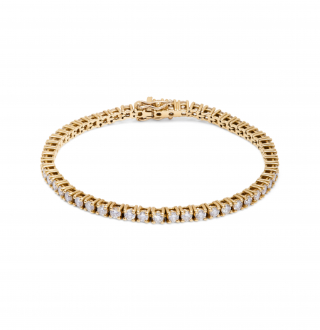 Yellow Gold Diamond Tennis Bracelet