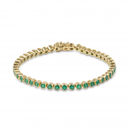 Emerald tennis bracelet