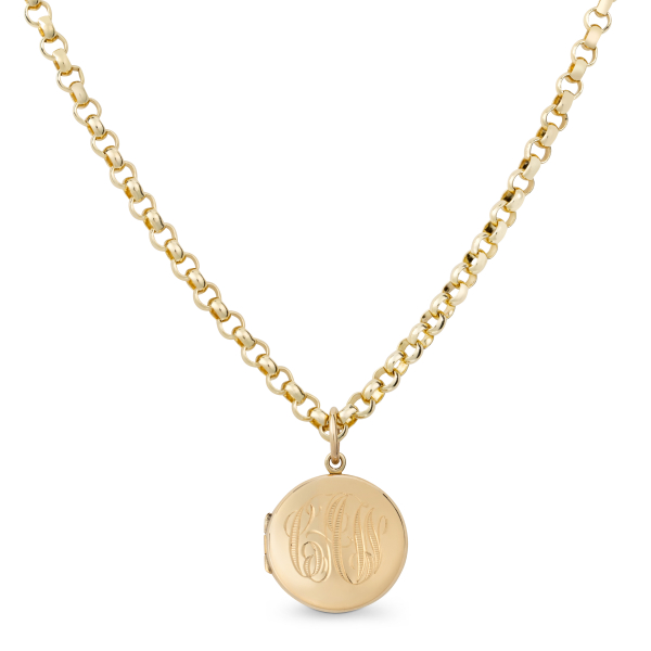 philippa-herbert-9ct-yellow-gold-round-locket-monogram-engraving-on-chain