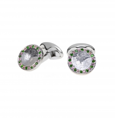 Gemstone set cufflinks