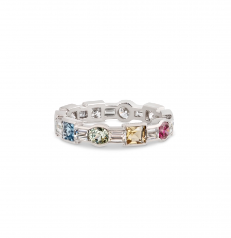 birthstones and diamonds full eternity ring