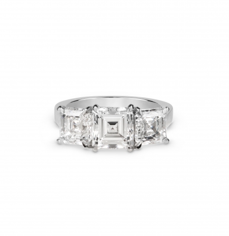 asscher cut engagement ring