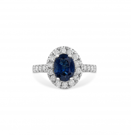 Sapphire and diamond ring