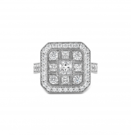 octagonal diamond ring