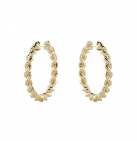 Rope hoop earrings