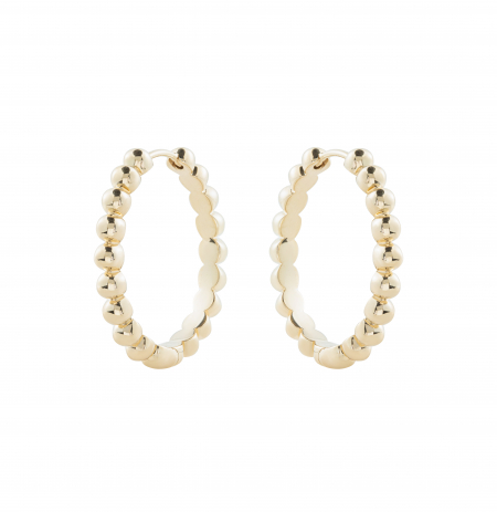 Bobble hoop earrings